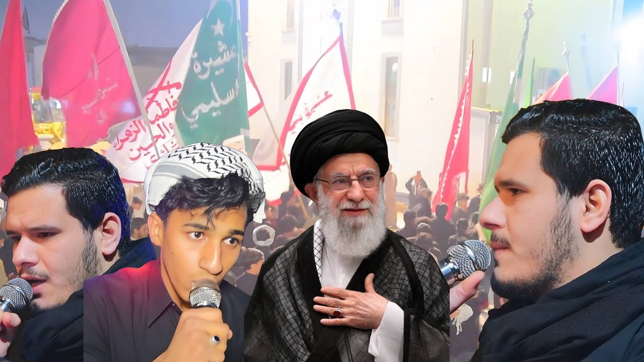 مراسيم تشيع سيد الامه الاسلاميه الشهيد علي الخميني من قبل تجمع ابناء الكافل ع