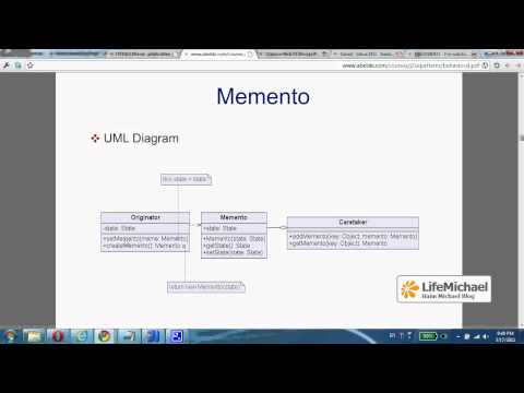 דוגמא למימוש של Memento ב-Java