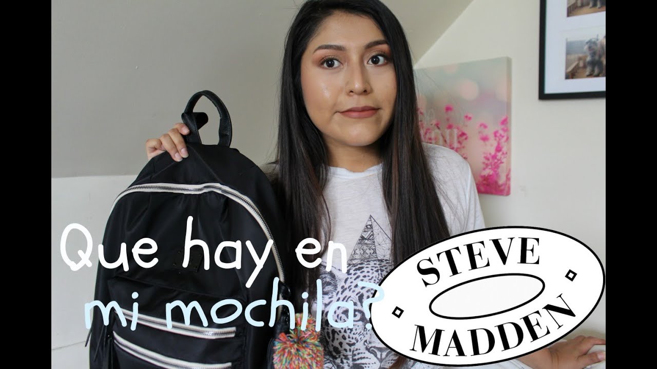 QUE HAY EN MI MOCHILA? STEVE MADDEN💋 | ALEXA BEAUTY - YouTube