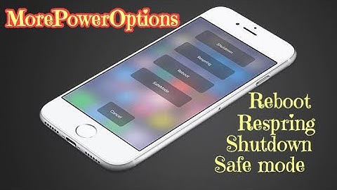 New Tweak Adds Shutdown, Respring, Reboot, and SafeMode Buttons to the Power Menu