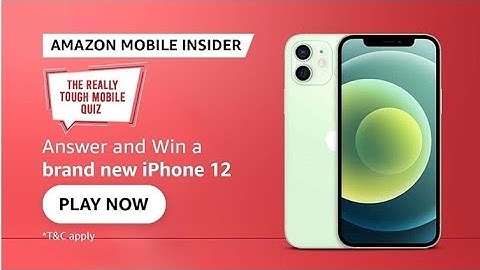 Amazon Mobile Insider Quiz Answers Today | Amazon The Really Tough Mobile Quiz Answers Today |