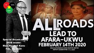 LIVE: Special Broadcast by IPOB leader, Mazi Nnamdi Kanu February 13, 2020