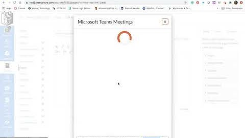 Creating Teams Meeting Link in Canvas