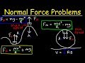 Normal Force on a Hill, Centripetal Force, Roller Coaster Problem, Vertical Circular Motion, Physics