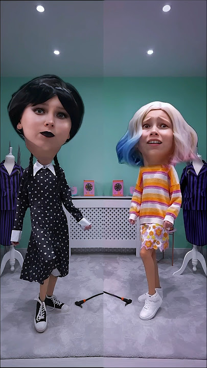 Wednesday Addams and Enid dancing #shorts #scenery #wednesday #alice #kidssmiletv