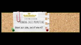 GoIndieNow Presents a Live Panel Discussion on Running Sales Promotions