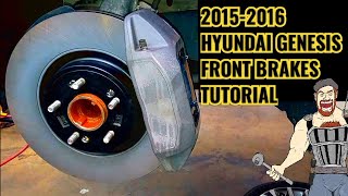 20152016 Genesis Front brakes tutorial HYUNDAI