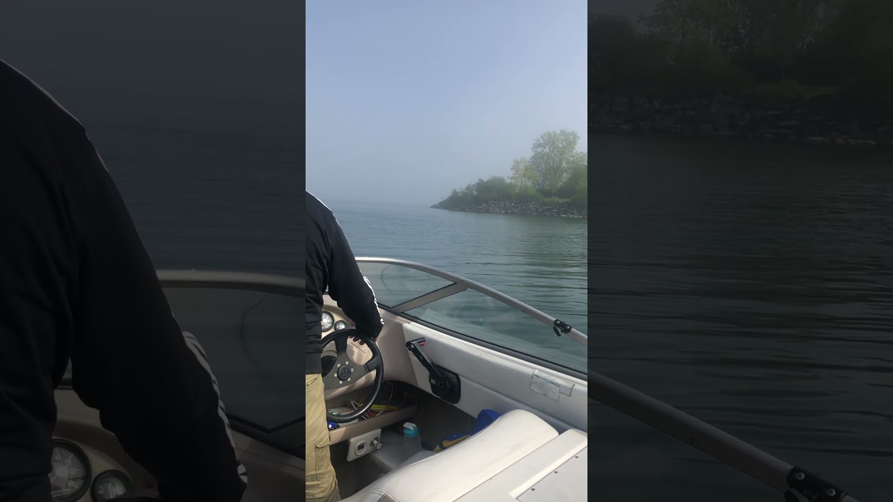 Is this lake haunted??? Sudden midday fog over Lake Ontario.