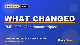 The PMP Exam Changed in 2026 — Everything You Need to Know (Part 1 of 6)