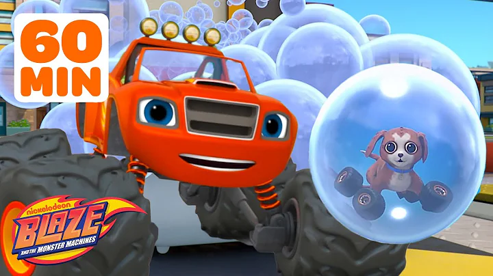 Blaze's Bubble Rescues & Epic Transformations! 🫧 w/ AJ | 60 Minutes | Blaze and the Monster Machines
