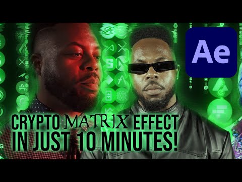 BITCOIN MATRIX Effect In 10 Minutes with Trapcode Particular and After Effects