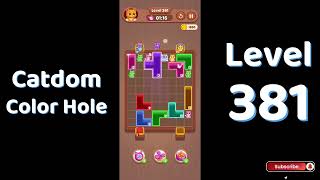 Catdom Level 381 walkthrough | Color Hole 🐱🕳️| Solutionguruji