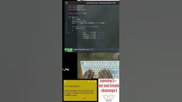 Learning C++ Fast and Simple | Challenge 5 -  Smallest Value | ASMR Programming #shorts #coding #c