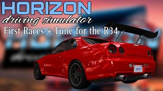 HORIZON DRIVING SIMULATOR - First Race + Tune for the R34 screenshot 4