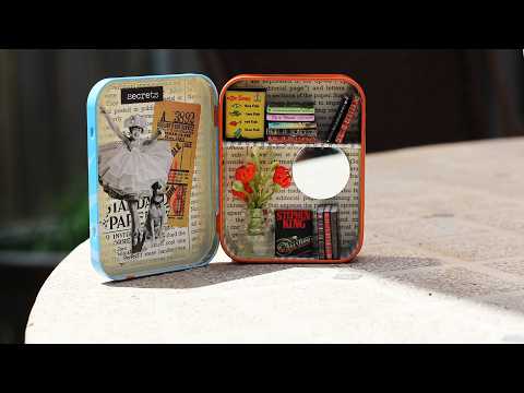 Miniature Library in an Altoid-style Novelty Mint Tin