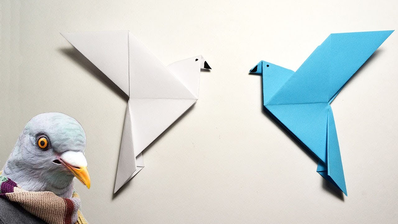 Bird out. Origami Pigeon. Оригами Ленивец. Pigeon Papercraft. Оригами dove.