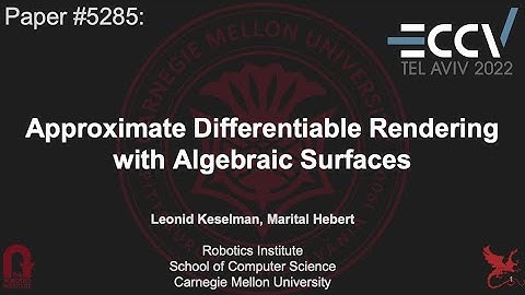 Approximate Differentiable Rendering with Algebraic Surfaces