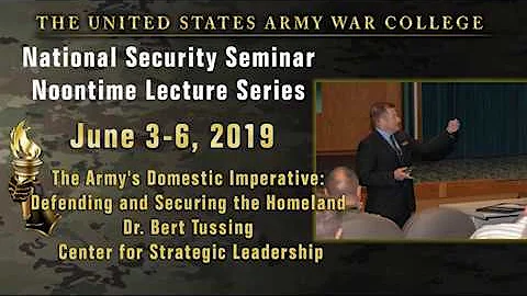 The Army's Domestic Imperative - NSS noon time lec...