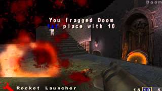 Quake 3 Arena. Single Player. Bouncy Map