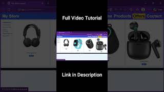 How to create ecommerce website like amazon using html css