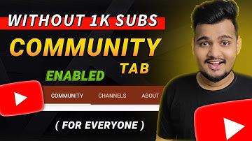 How to enable community tab on youtube without 1k subscribers || Community tab enable Kaise Kare