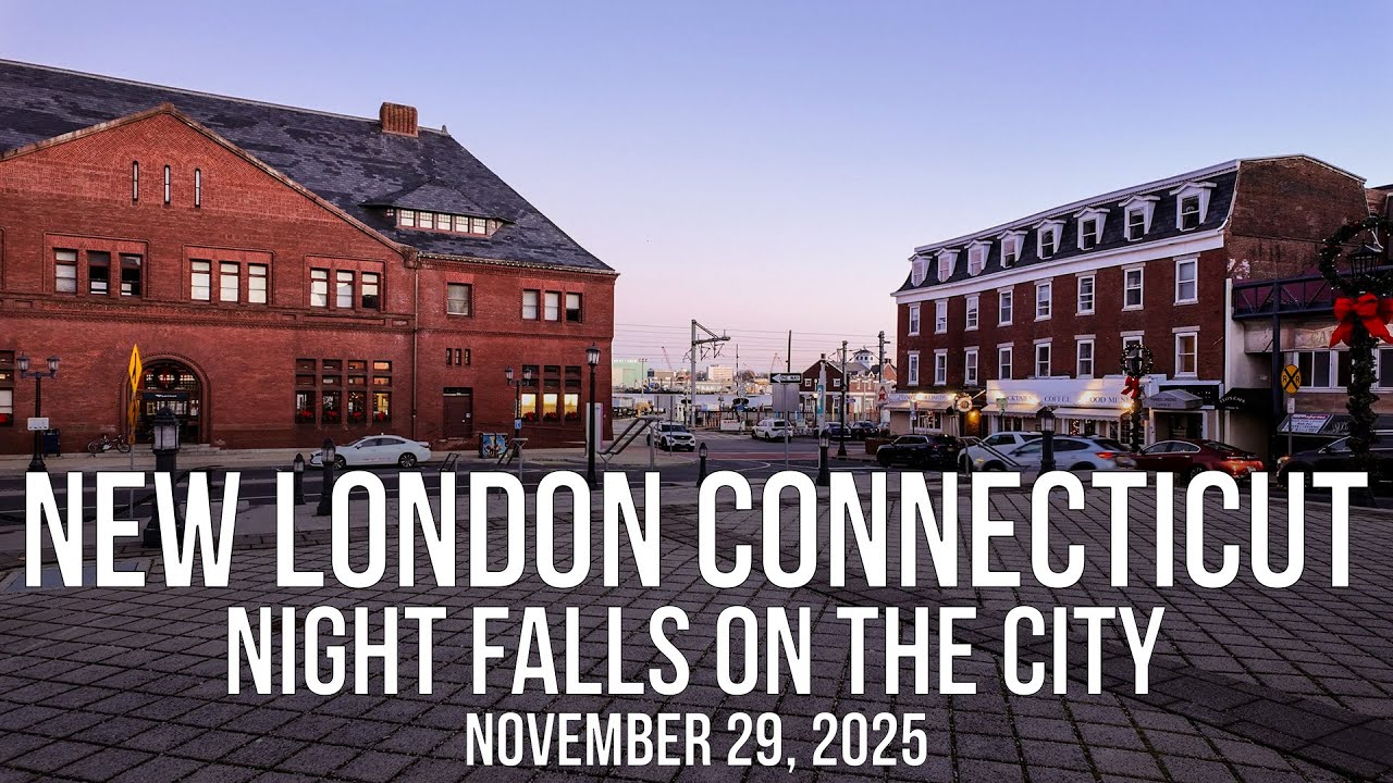 Exploring New London, CT - Downtown & Waterfront | November 29, 2025 | Cinematic