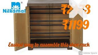 Nilkamal Shoe Rack - Unboxing, Assembly 