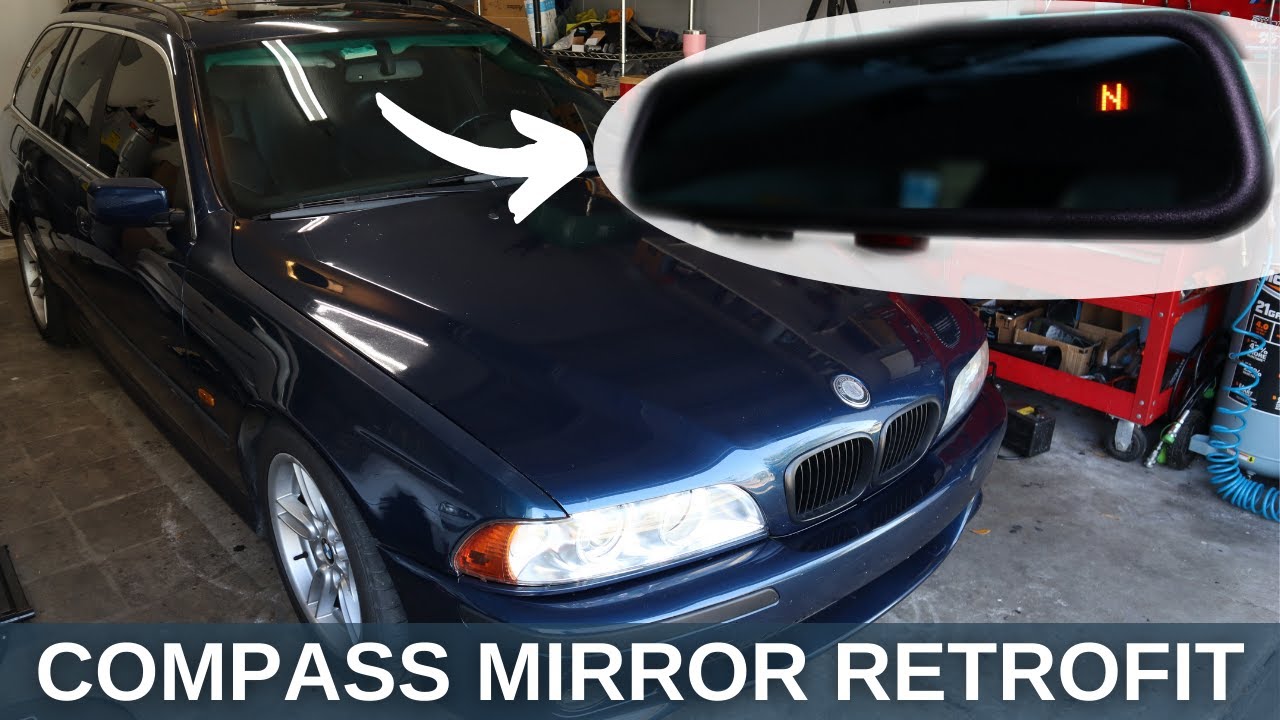 How to Retrofit a COMPASS Mirror on ANY BMW (E39/E46/E60/E38+) YouTube