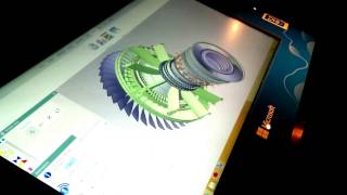 Turbine In Action In Siemens Nx Software Running On Itekubes Eva Multitouch