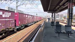 5085ﾚ EF210-324ﾑﾄﾞEF65 2117岸辺通過
