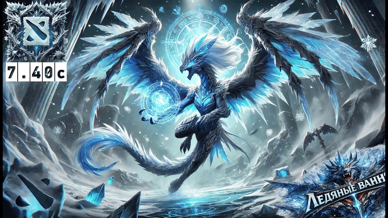 Ледяный ванные за Support Winter Wyvern Turbo Dota 7.40c