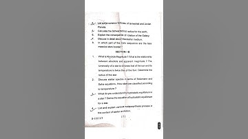 M.Sc 1st Sem Astrophysics question paper 2022-23 Sri dev suman university | Physics question paper