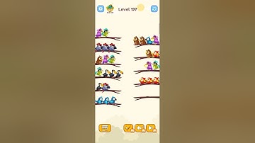 Bird Sort Colour GAMEPLAY LEVEL 197🔥Subscribe Channel@8-Bit games🔥