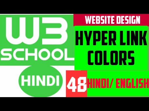 W3school full tutorial in hindi / HTML LINK COLORS / HYPER LINK COLORS ...