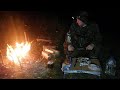 ДОБЫВАЮ ОГОНЬ,ГОТОВЛЮ!!!РЫБАЛКА С НОЧЁВКОЙ!!!