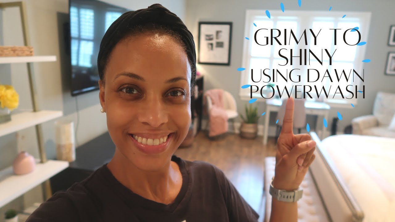 HOW TO CLEAN WINDOWS WITHOUT STREAKING using DAWN POWERWASH Windows go from GRIMY to SHINY