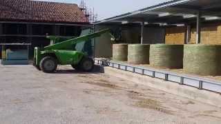 Agricompact Technologies Gmbh Unloading Alfalfa Hay Bales From Our Hay Dryer