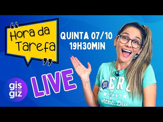 MATEMÁTICA BÁSICA - LIVE HORA DA TAREFA GIS COM GIZ 