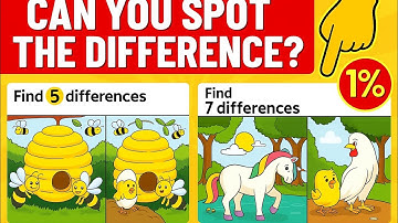 Only 1% Can Find All Differences! 😱 | Spot The Difference Challenge