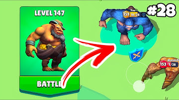 Dino io 3D : Merge Dinosaur game in MAX LEVEL ⭐ Merge Simulator Battles ( PART - 28) DINO