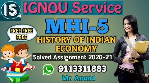 MHI-5 Solved Assignment||English Medium||2020-21||For July 2020 & January 2021 Session
