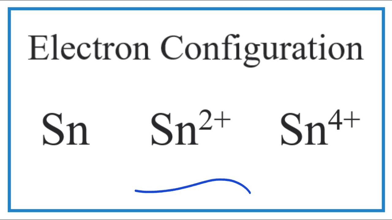 Electron Configuration for Sn, Sn 2+, and Sn 4+ - YouTube