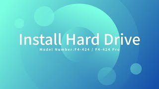 How to Install a Hard Drive -for TerraMaster F4-424/F4-424 Pro