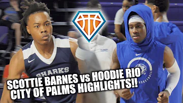 Scottie Barnes TRIPLE DOUBLE vs HOODIE RIO at City of Palms!! | USchool Chasing the REPEAT