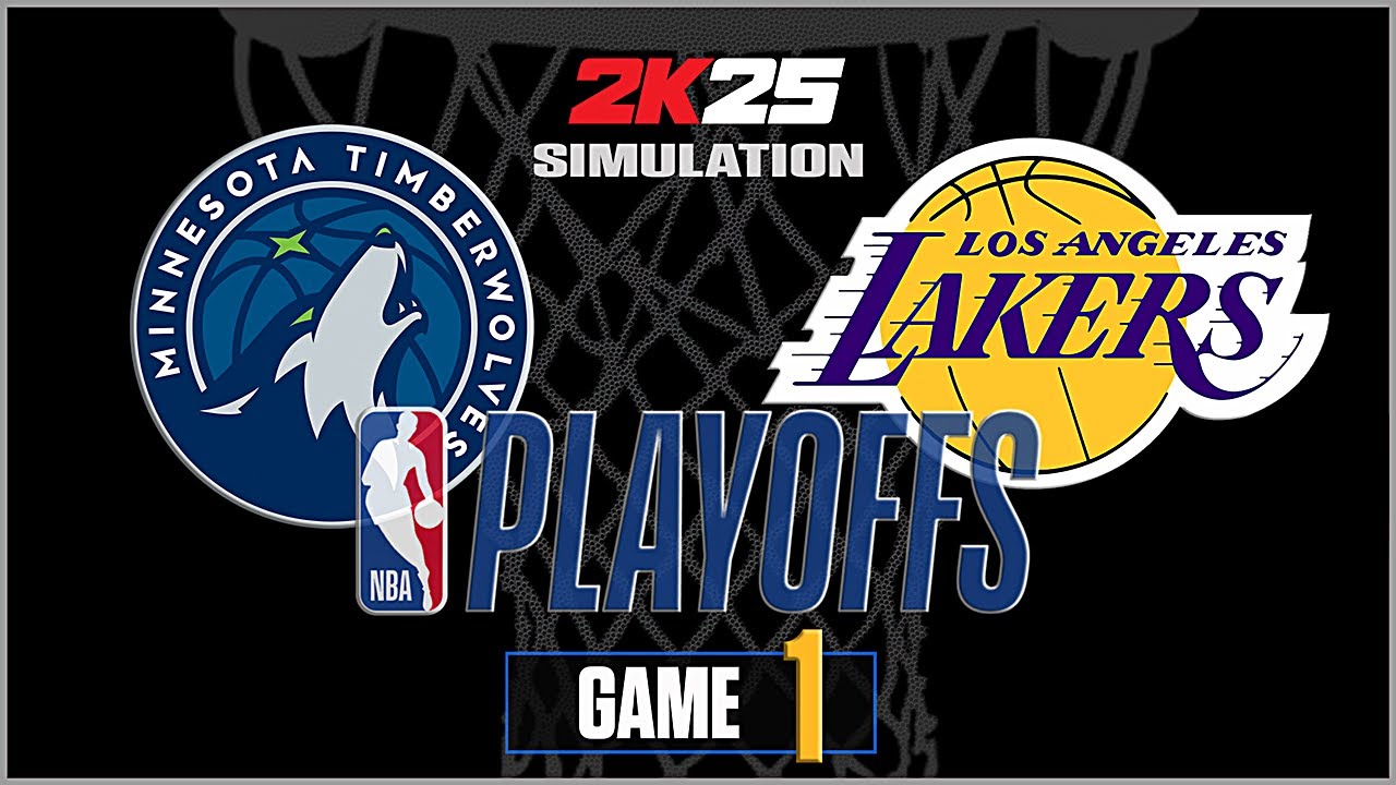 TIMBERWOLVES VS LAKERS | Game 1 | NBA Full Game Highlights | NBA 2K25 ...