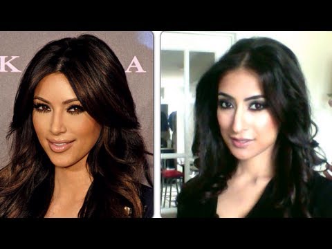 Kim Kardashian inspired Makeup Tutorial (smokey eye with urban decay naked palette) - YouTube