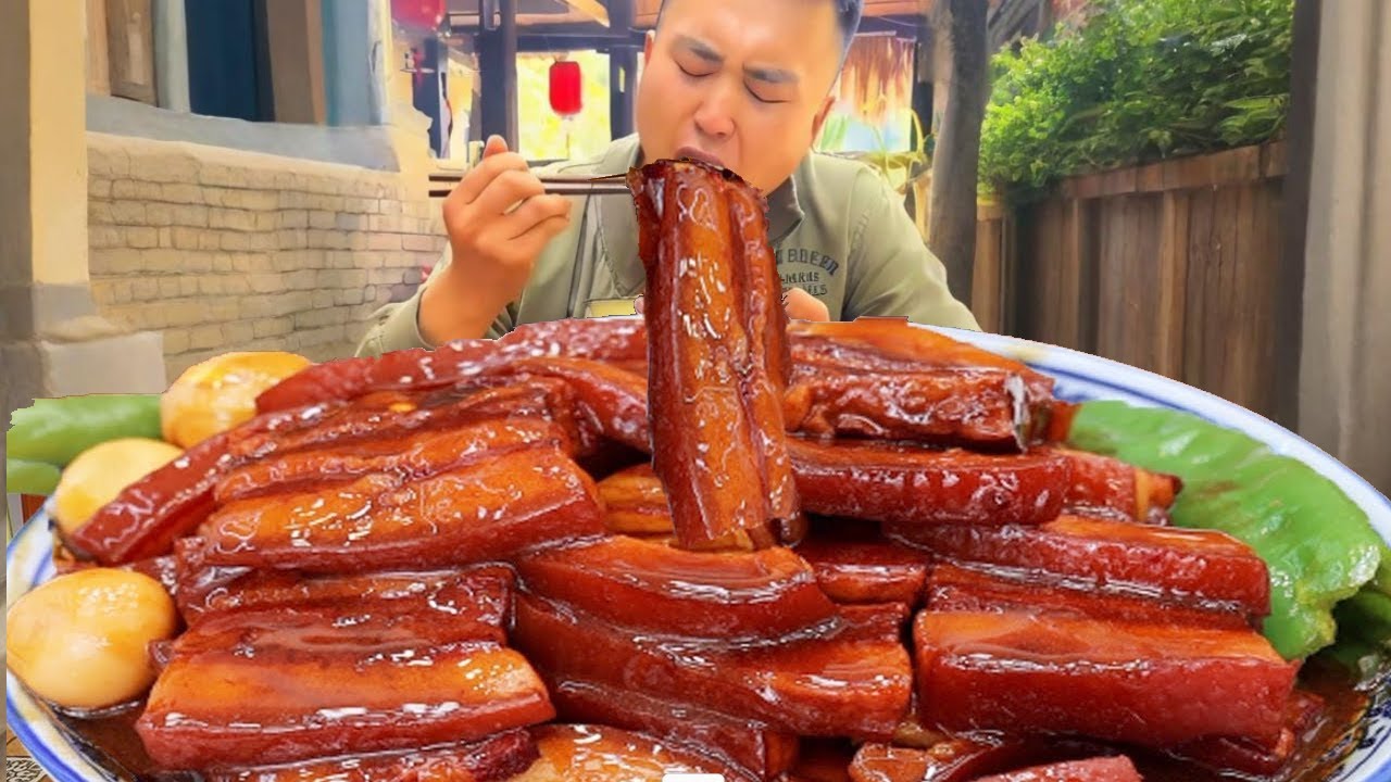 家常把子肉香到舔盘！炖到肉烂入味汤汁裹满肉，一口下去超满足！【包峰的山村生活】