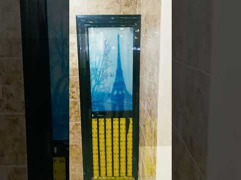 باب حمام مفصلي  شرائح المونيوم