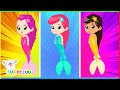 ¡NUEVO! 🧜‍♀️¿De qué color es la cola de las sirenas? | Aprendemos a pintar con Superzoo