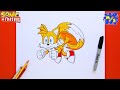 How to Draw TAILS Flying